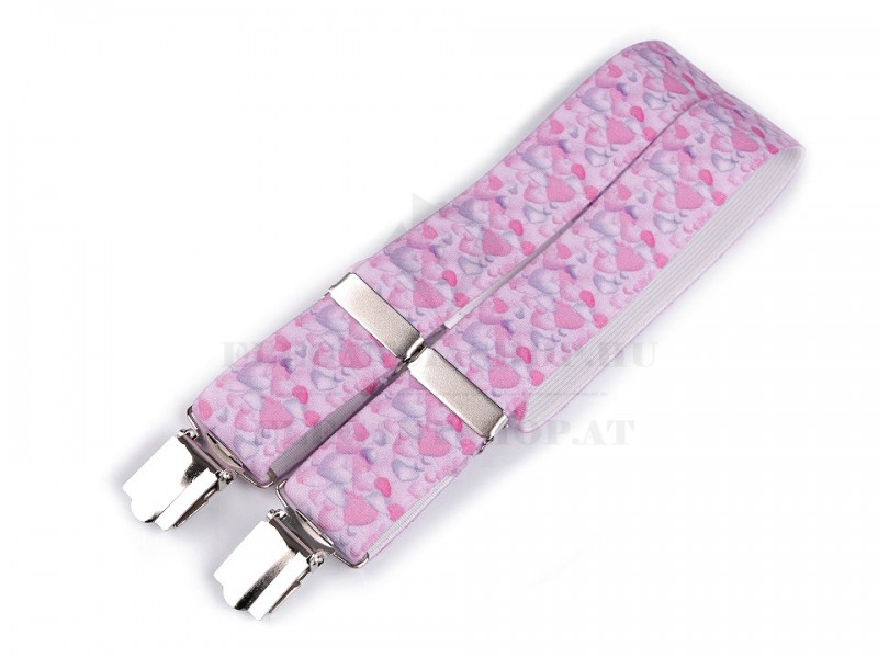 Gyerek nadrágtartó - Rózsaszín mintás Gyerek nadrágtartó - Rózsaszín mintás