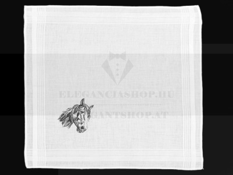 Mintás zsebkendő  díszdobozban - Ló