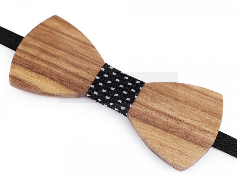 Fa csokornyakkendő - Fa-fekete Fa csokornyakkendő - Fa-fekete