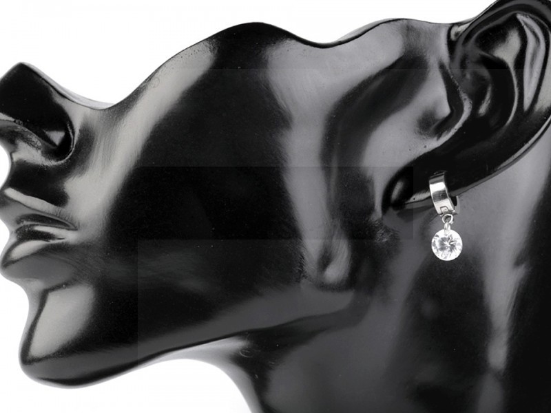 Fülbevaló rozsdamentes acélból kővel Ékszer, hajdísz Fülbevaló rozsdamentes acélból kővel Ékszer, hajdísz