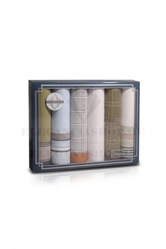 Zsebkendő csomag díszdobozban - 6 db Zsebkendő csomag díszdobozban - 6 db