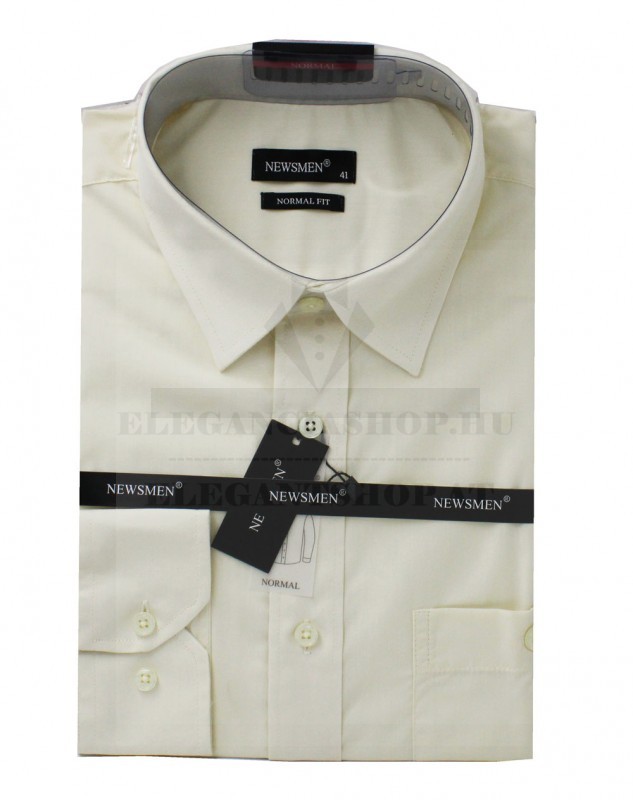             Newsmen h.u slim ing - Ecru Hosszúujjú ing