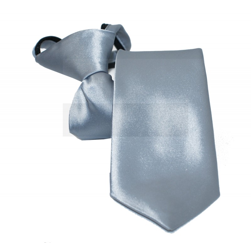   NM Állítható szatén gyerek/női nyakkendő - Ezüst