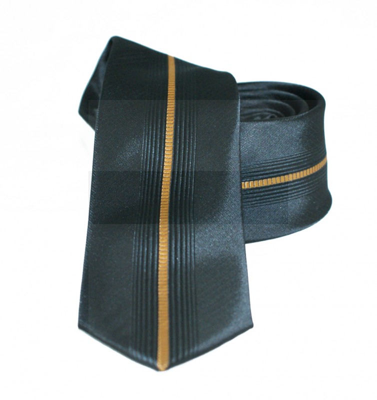                  NM slim nyakkendő - Arany csíkos Csíkos nyakkendő