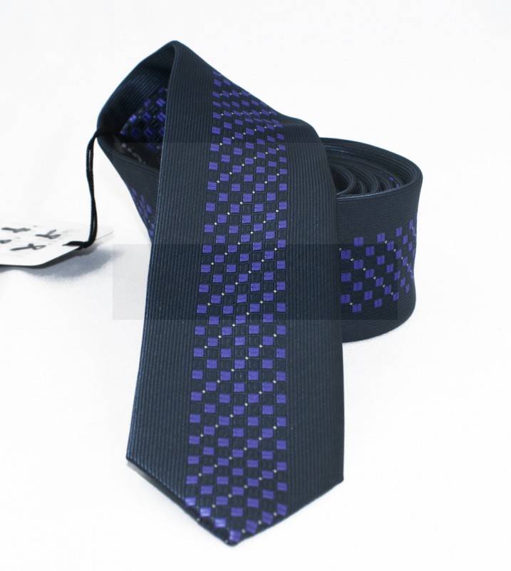                  NM slim nyakkendő - Kék kockás Kockás nyakkendők