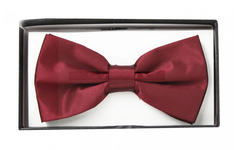    Díszdobozos szövött csokornyakkendő - Bordó