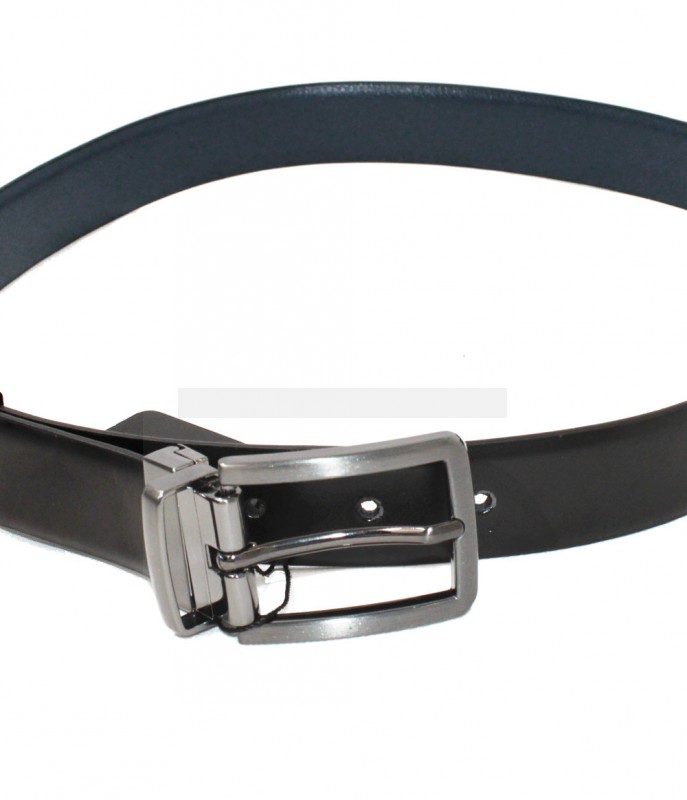          NM Férfi bőr öv - Fekete-sötékék Férfi öv, ékszer