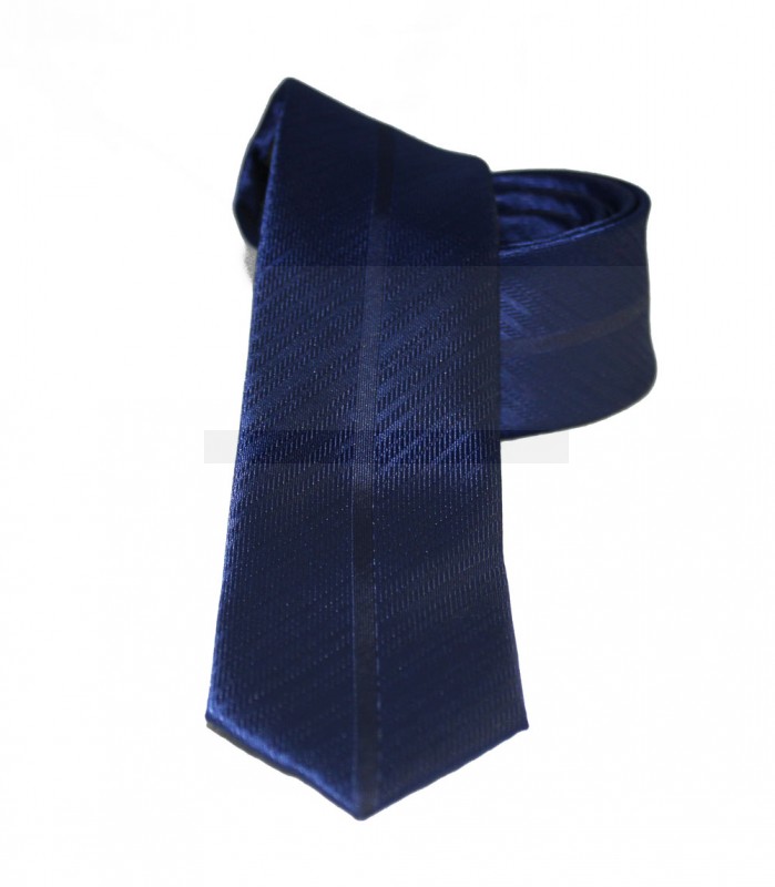                    NM slim szövött nyakkendő - Sötétkék csíkos