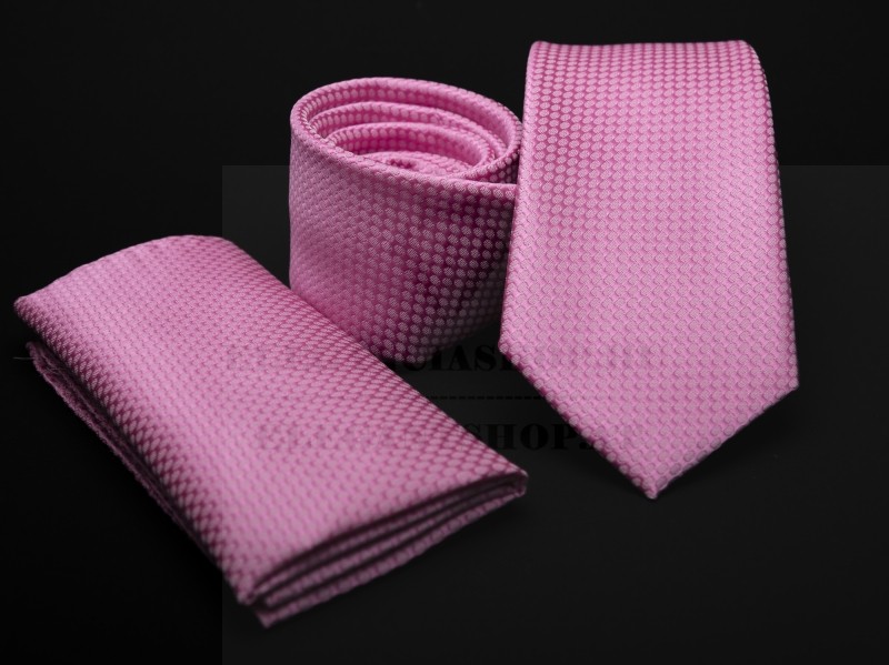    Prémium nyakkendő szett - Rózsaszín