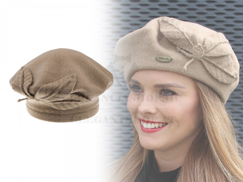    Női baret Tonak - 100% gyapjú Női kalap, sapka
