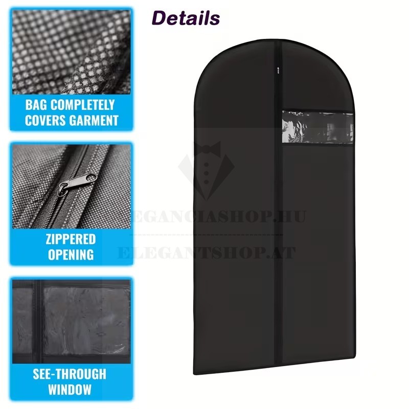     Hosszú öltönyzsák - 60x140 cm Tárolás, Tisztítás