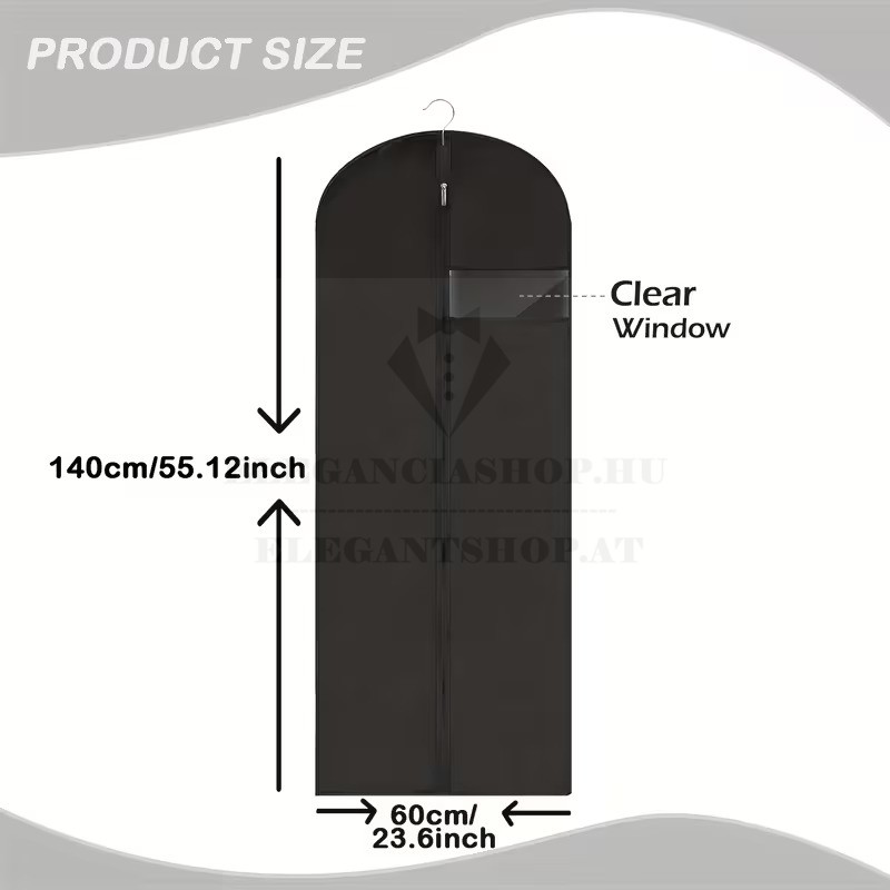     Hosszú öltönyzsák - 60x140 cm Tárolás, Tisztítás