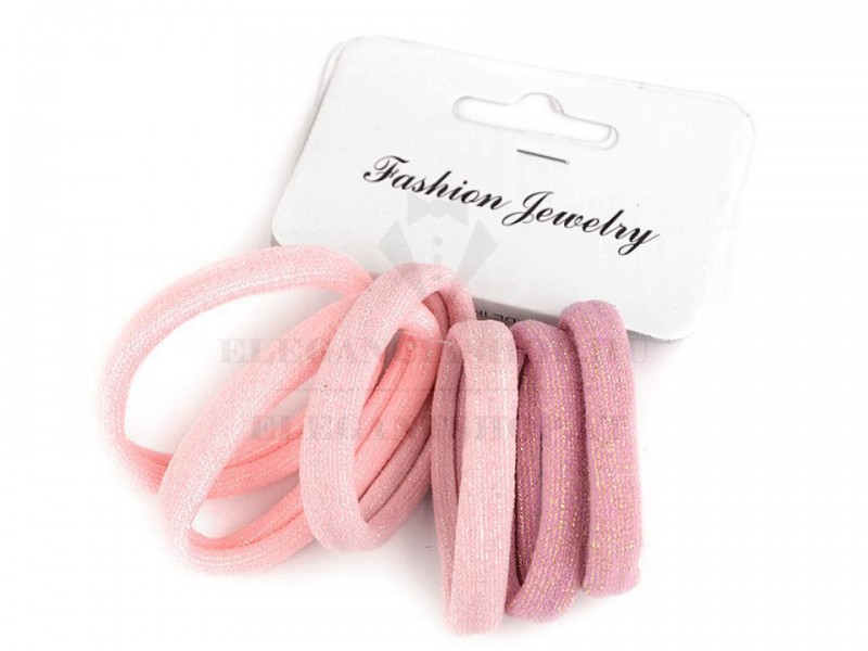 Hajgumik lurexel  6db/csomag Ékszer, hajdísz Hajgumik lurexel  6db/csomag Ékszer, hajdísz