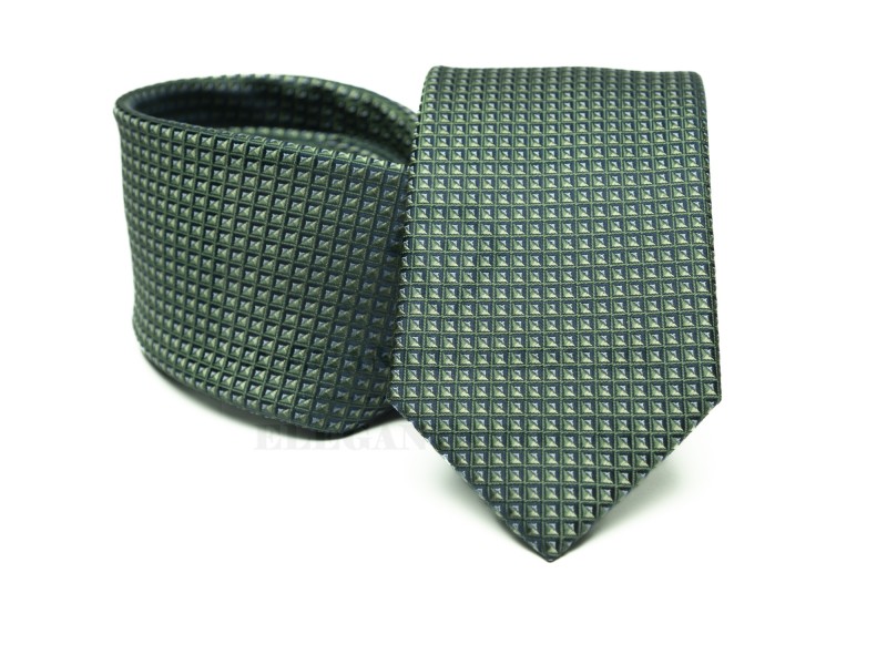        Prémium selyem nyakkendő - Zöld Aprómintás nyakkendő