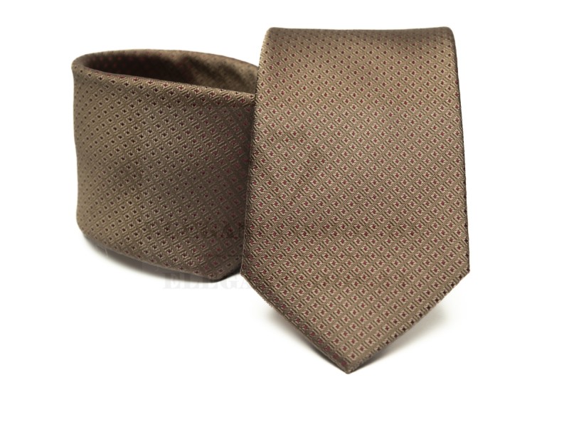Prémium selyem nyakkendő - Barna Selyem nyakkendők