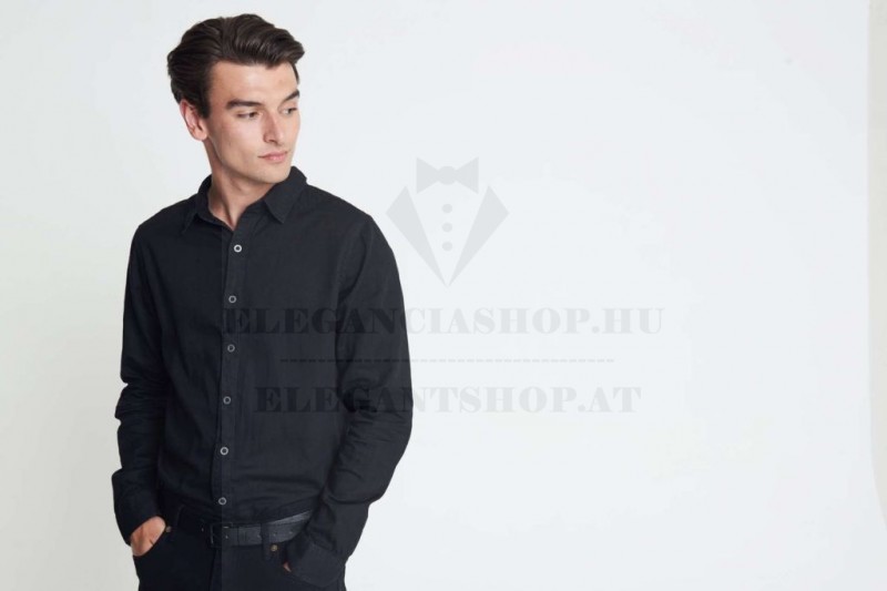 JACK DENIM férfi h.u ing - Fekete Slim, Smart fazon JACK DENIM férfi h.u ing - Fekete Slim, Smart fazon