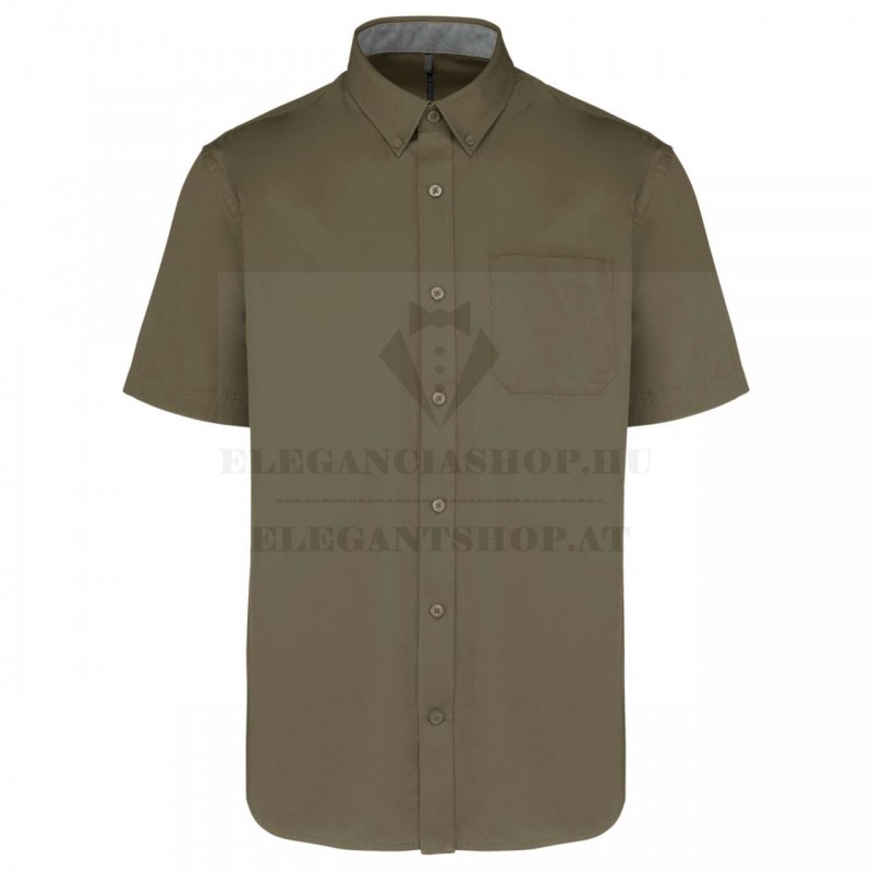 Comfort fitt r.u férfi ing -  Khaky Egyszínű ing