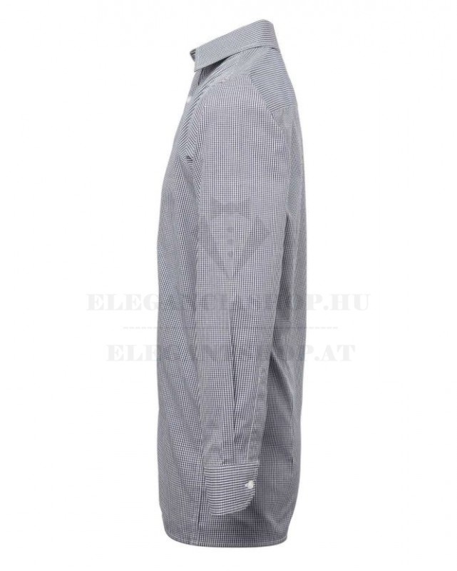 GINGHAM 100% pamut comfort fit h.u férfi ing Fehér-kék kockás Normál fazon