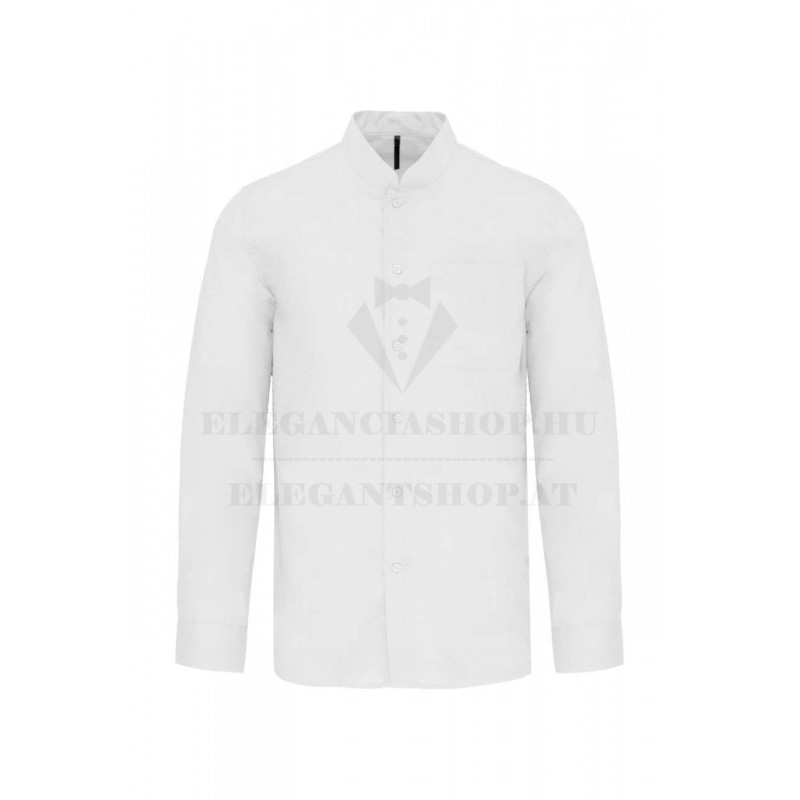 Mandarin galléros h.u comfort fit ing - Fehér Hosszúujjú ing