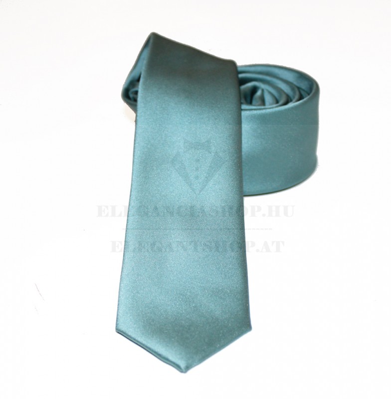                          NM slim szatén nyakkendő - Kékesszürke