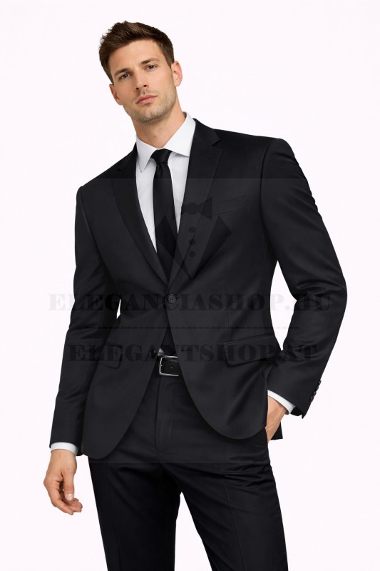 Newsmen elasztikus slim öltöny - Fekete Newsmen elasztikus slim öltöny - Fekete