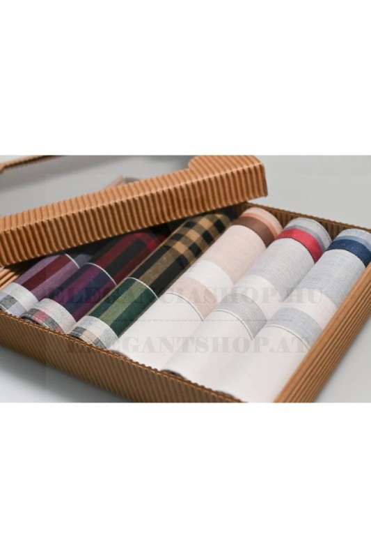 Ajándék zsebkendő szett - 6 db/csomag Pamut zsebkendő Ajándék zsebkendő szett - 6 db/csomag Pamut zsebkendő