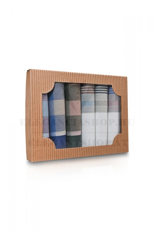 Ajándék zsebkendő szett - 6 db/csomag Ajándék zsebkendő szett - 6 db/csomag