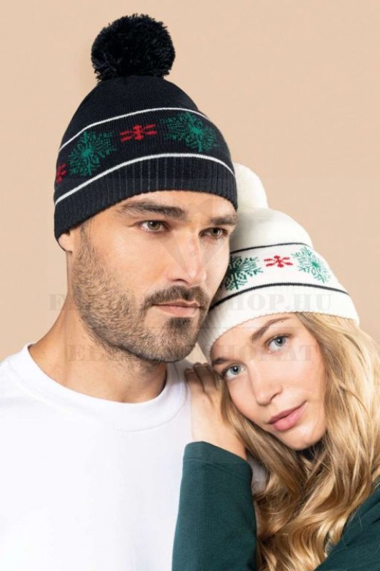   Unisex téli kötött bojtos sapka Női sapka,kesztyű,sál