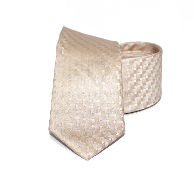                        NM normál nyakkendő - Drapp mintás