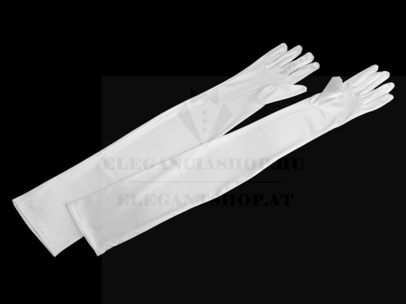   Hosszú kesztyű - Szatén 60cm Női alkalmi kesztyű