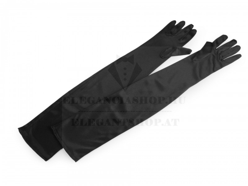   Hosszú kesztyű - Szatén 60cm Női alkalmi kesztyű
