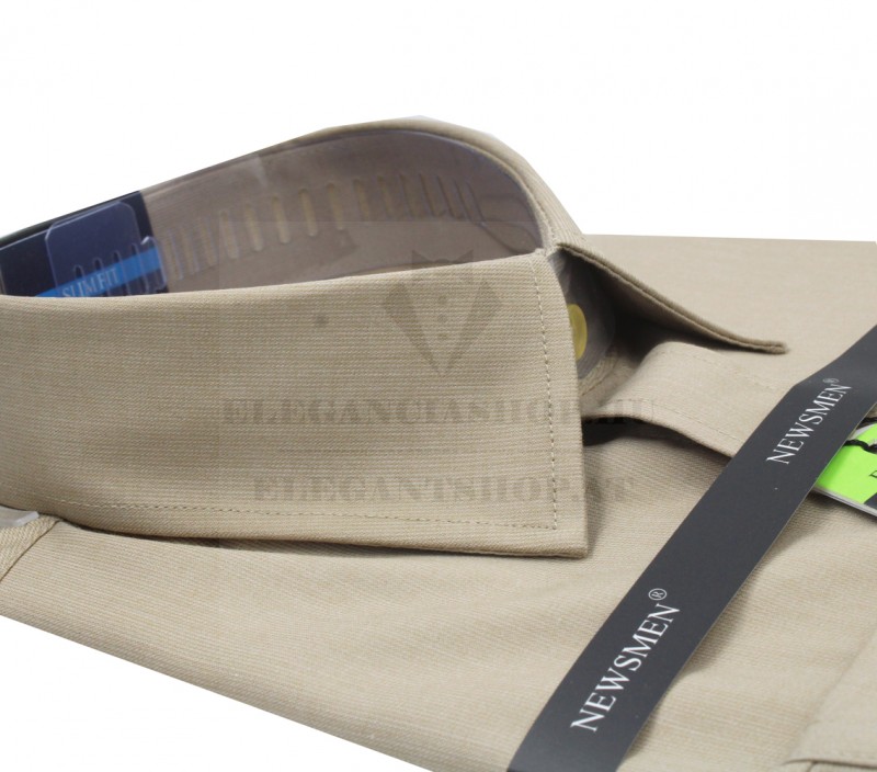 Newsmen bambusz elasztikus h.u slim ing - Barna Egyszínű ing Newsmen bambusz elasztikus h.u slim ing - Barna Egyszínű ing