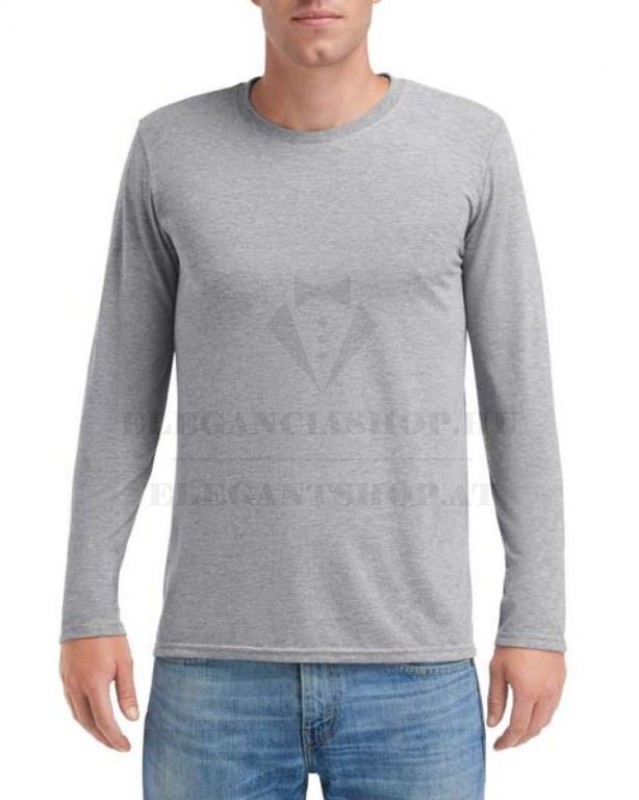 FELNŐTT TRI-BLEND HOSSZÚ UJJÚ PÓLÓ Férfi pólók,pulóverek