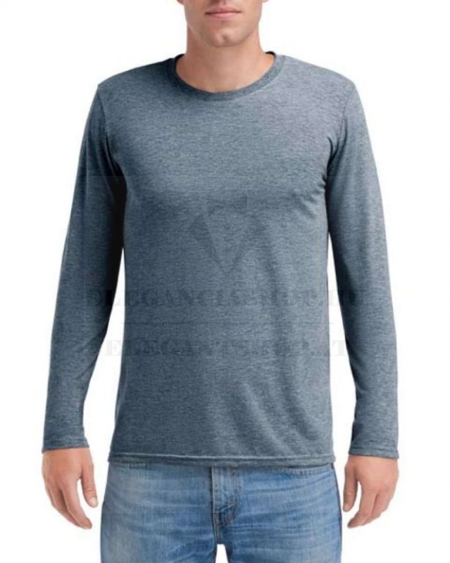 FELNŐTT TRI-BLEND HOSSZÚ UJJÚ PÓLÓ Férfi pólók,pulóverek