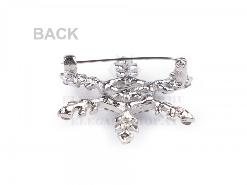 Bross hópihe csiszolt kövekkel Kitűzők, Brossok Bross hópihe csiszolt kövekkel Kitűzők, Brossok