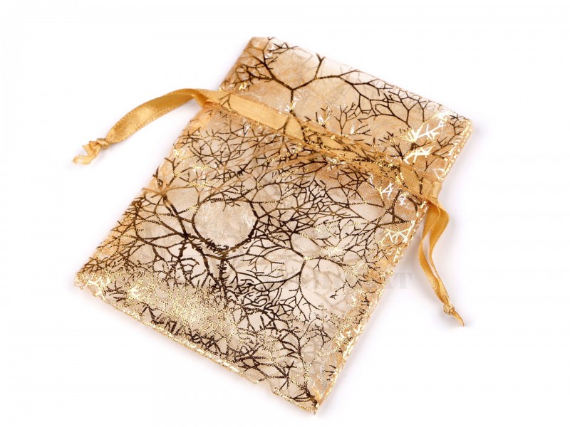                                     Karácsonyi zsákocska organza 10db/csomag Ajándék csomagolás