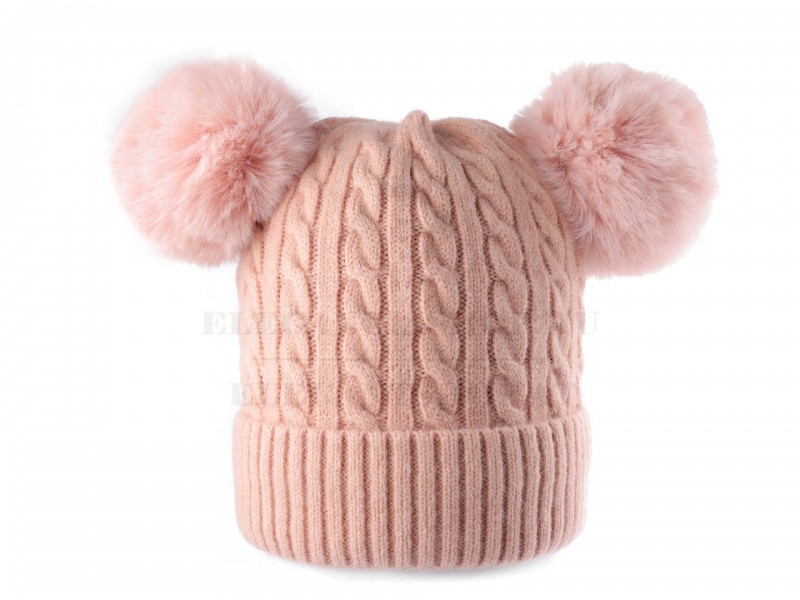 Emi Ross női Pom Pom téli sapka Női sapka,kesztyű,sál