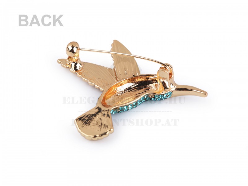 Bross csiszolt kövekkel - Kolibri Kitűzők, Brossok
