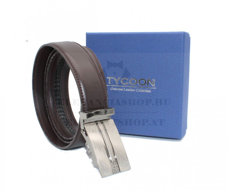                      Tycoon férfi bőr öv díszdobozban - Sötétbarna Férfi öv, ékszer