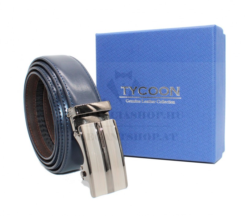                      Tycoon férfi bőr öv díszdobozban - Sötétkék Férfi öv, ékszer