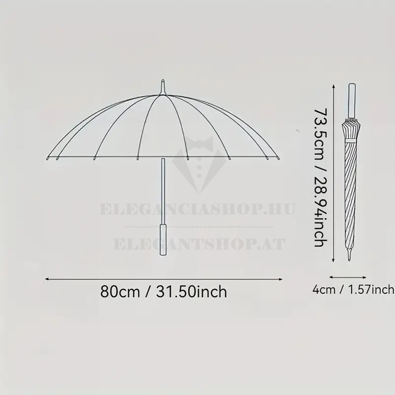   Női nyagy kilövös esernyő