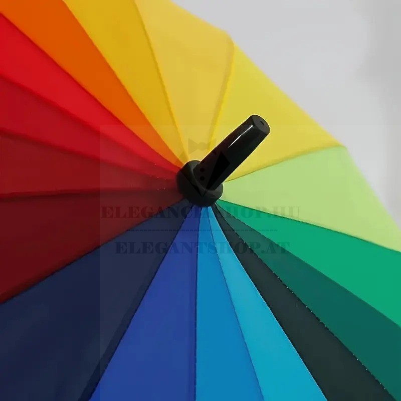   Nagy szivárványos esernyő szélálló 16 szálas Férfi esernyő,esőkabát