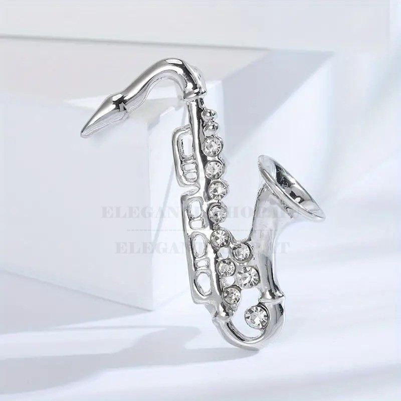                        Bross kitűző saxofon Kitűzők, Brossok