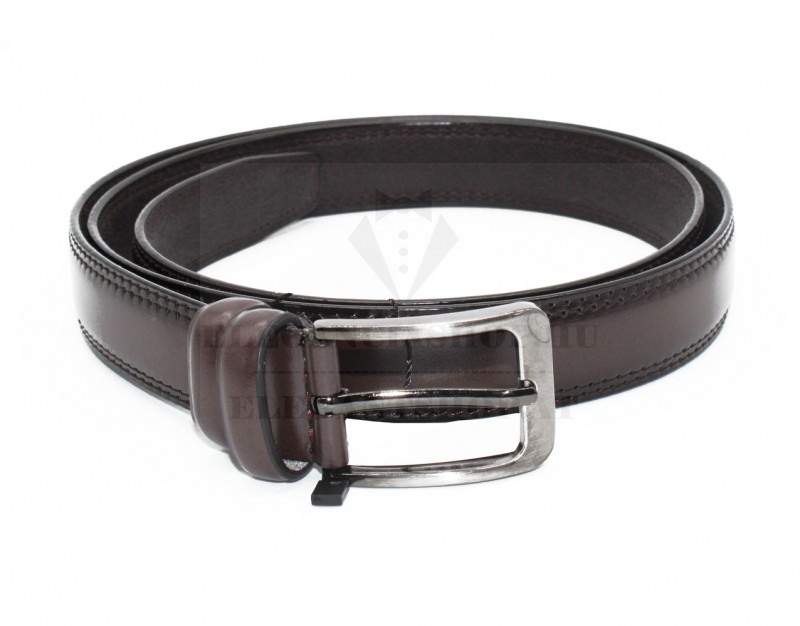                                           HF férfi bőr öv - Sötétbarna Férfi öv, ékszer