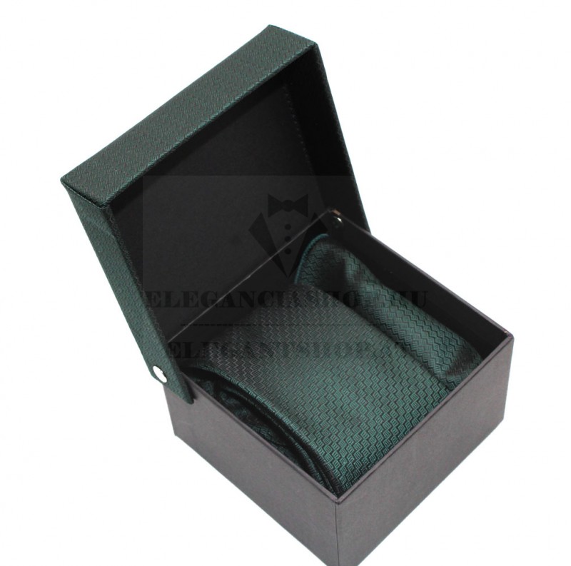             GL Slim nyakkendő szett - Sötétzöld