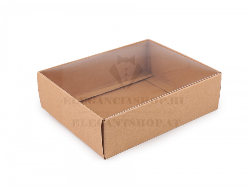    Papírdoboz átlátszó tetővel 12 x 15 cm - 10 db