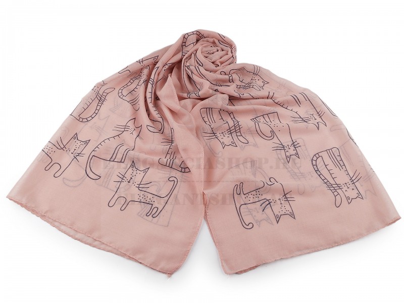 Női sál macska - 70x180 cm Női sapka,kesztyű,sál    Női sál macska - 70x180 cm Női sapka,kesztyű,sál