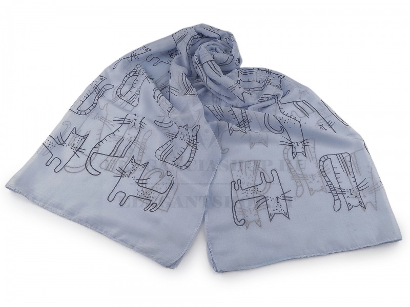 Női sál macska - 70x180 cm Női sapka,kesztyű,sál    Női sál macska - 70x180 cm Női sapka,kesztyű,sál