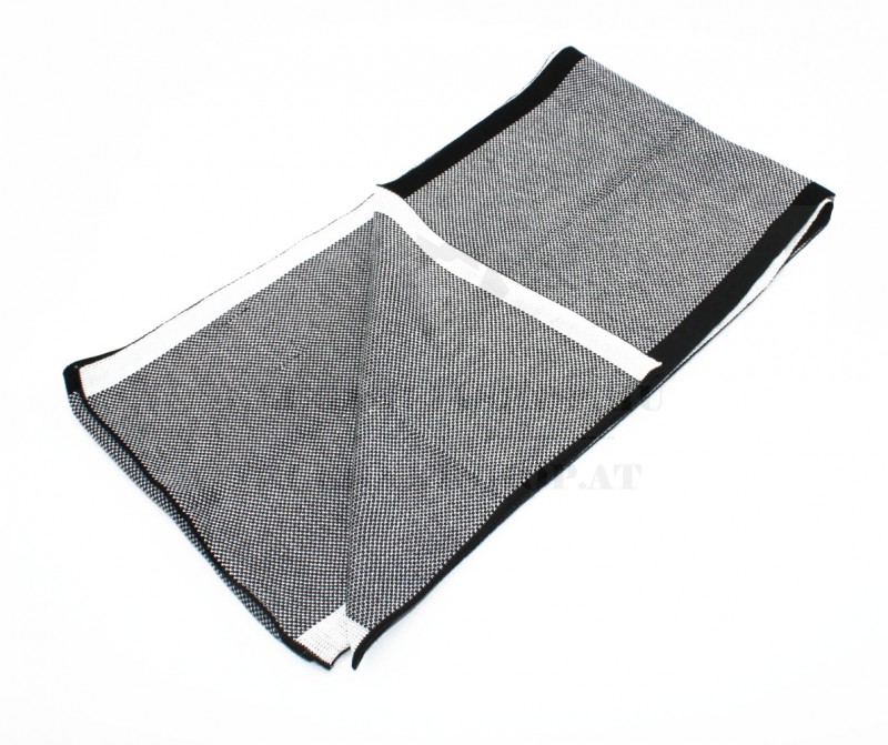 Newsmen kétoldalas kötött sál - Fehér-fekete Férfi kesztyű, sál Newsmen kétoldalas kötött sál - Fehér-fekete Férfi kesztyű, sál