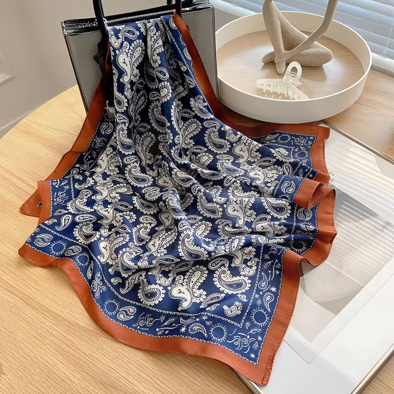  Férfi exklúzív sál - Kék-barna